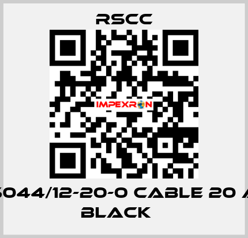 M85044/12-20-0 Cable 20 AWG BLACK    RSCC