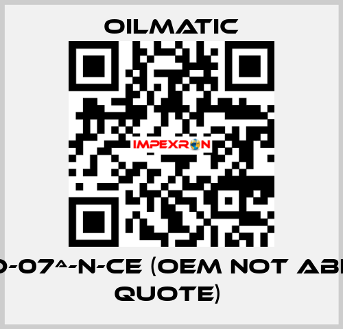 MRSD-07ª-N-CE (OEM not able to quote)  OILMATIC