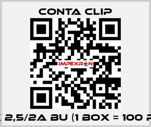 SRK 2,5/2A BU (1 box = 100 pcs) Conta Clip