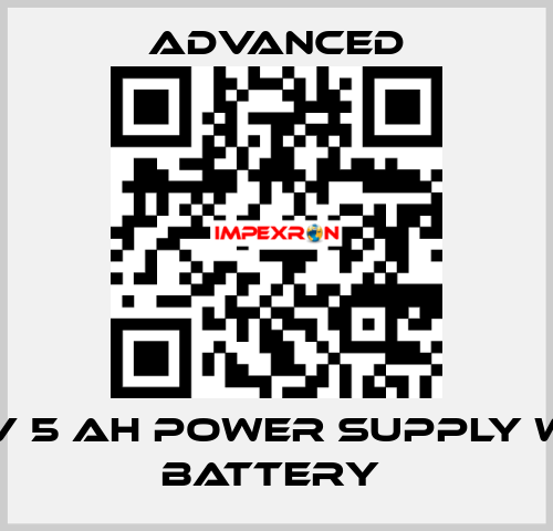 24 V 5 Ah Power Supply with Battery  Advanced