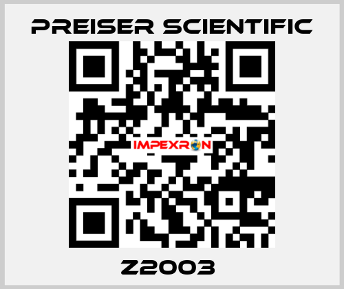 Z2003  Preiser Scientific