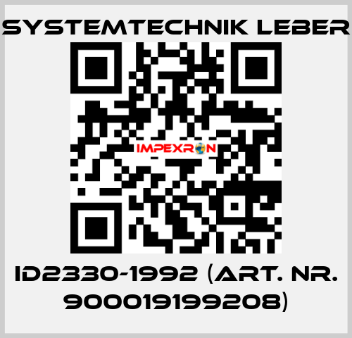 ID2330-1992 (art. nr. 900019199208) Systemtechnik LEBER