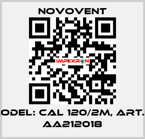 Model: CAL 120/2M, Art.N: AA212018 Novovent