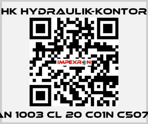 P1 AAN 1003 CL 20 C01N C5074907 HK HYDRAULIK-KONTOR