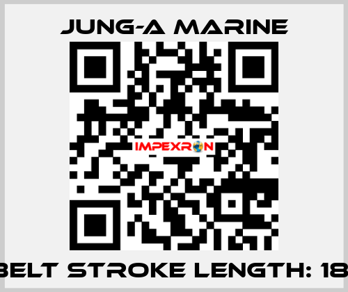 V-belt stroke length: 1800 JUNG-A MARINE