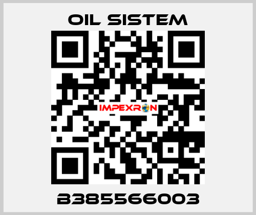 B385566003 Oil Sistem