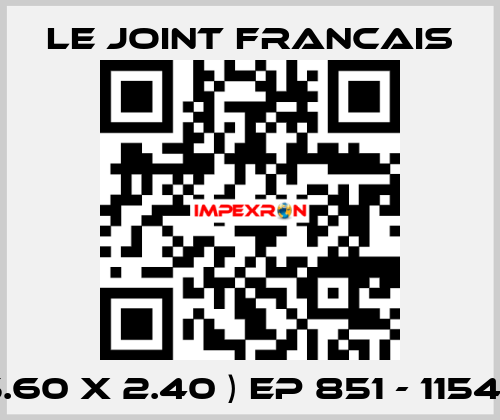 ( 15.60 X 2.40 ) EP 851 - 115408 LE JOINT FRANCAIS