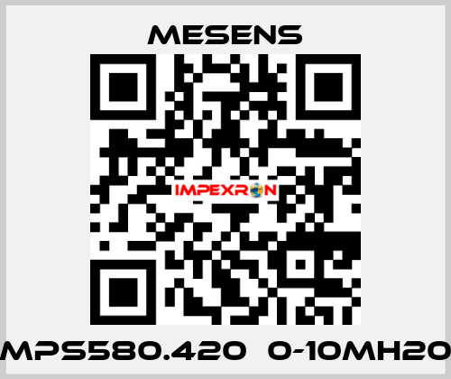 MPS580.420  0-10mH20 Mesens