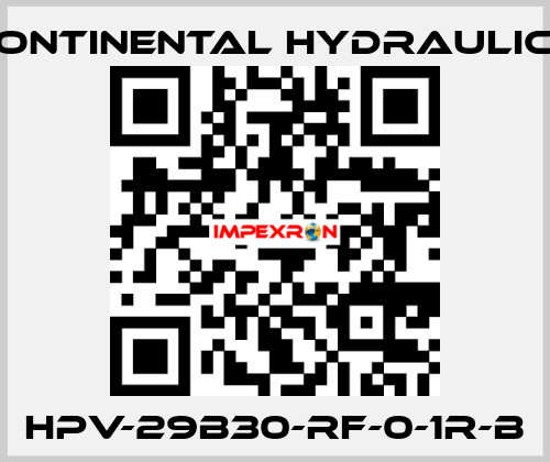 HPV-29B30-RF-0-1R-B Continental Hydraulics