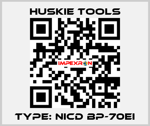 TYPE: Nicd BP-70EI Huskie Tools