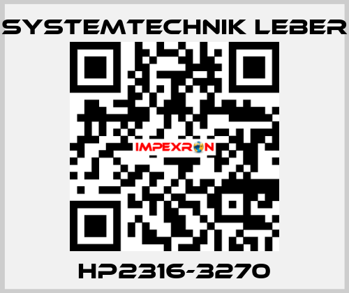 HP2316-3270 Systemtechnik LEBER