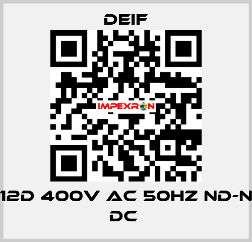 RMF -112D 400V AC 50HZ ND-ND 24V DC  Deif