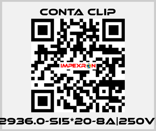 2936.0-SI5*20-8A|250V| Conta Clip