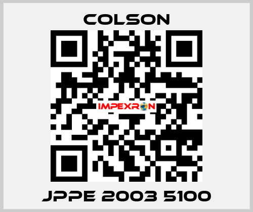 JPPE 2003 5100 Colson