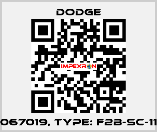 p/n: 067019, Type: F2B-SC-113-NL Dodge