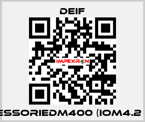 AccessorieDM400 (IOM4.2 GAS) Deif