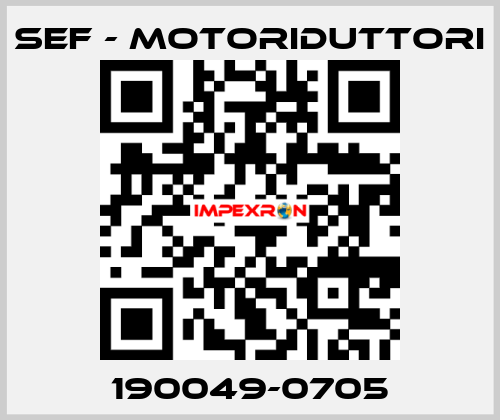 190049-0705 SEF - MOTORIDUTTORI