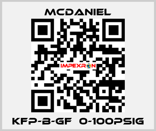 KFP-B-GF  0-100PSIg McDANIEL