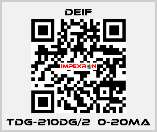 TDG-210DG/2  0-20mA Deif