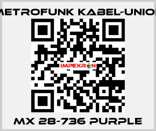 MX 28-736 purple METROFUNK KABEL-UNION