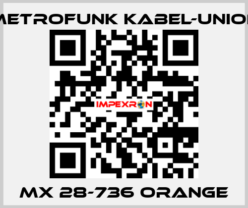 MX 28-736 orange METROFUNK KABEL-UNION