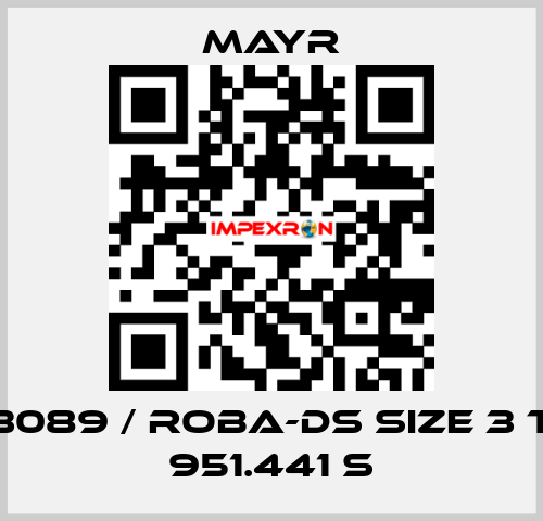 8263089 / ROBA-DS Size 3 Type 951.441 S Mayr