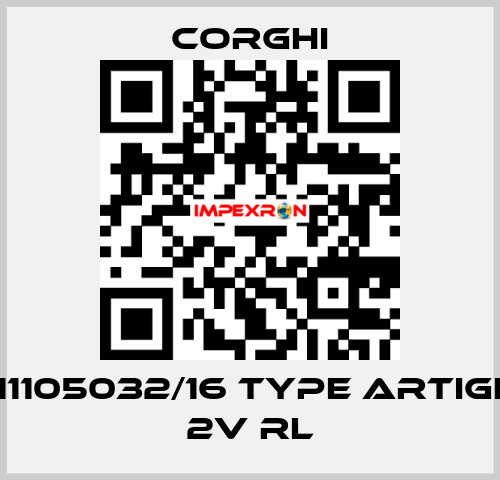 Nr. 0-11105032/16 Type ARTIGLIO 50 2V RL Corghi