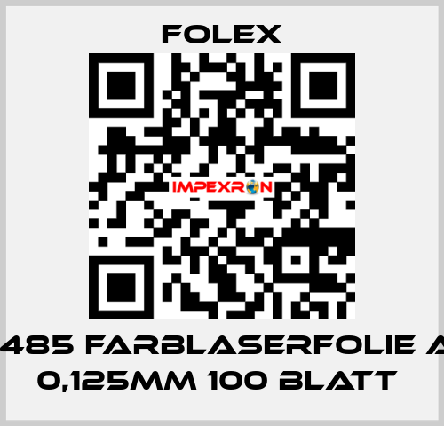 X-485 FARBLASERFOLIE A4 0,125MM 100 BLATT  Folex