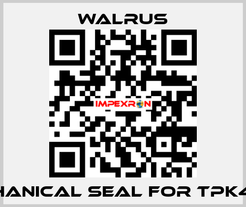 Mechanical seal for TPK4T3-3 Walrus