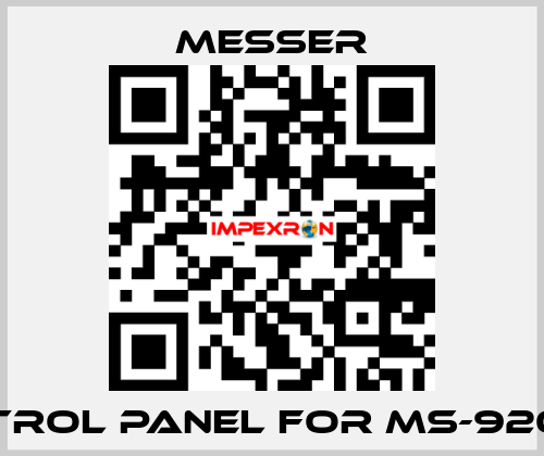 control Panel for Ms-9200-N1 Messer