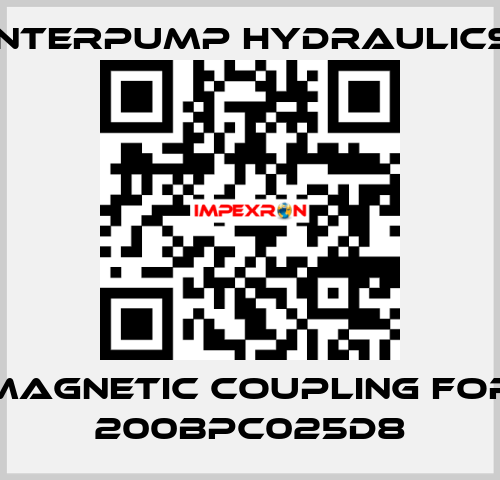 magnetic coupling for 200BPC025D8 Interpump hydraulics