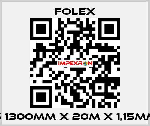 S 1300mm x 20m x 1,15mm Folex