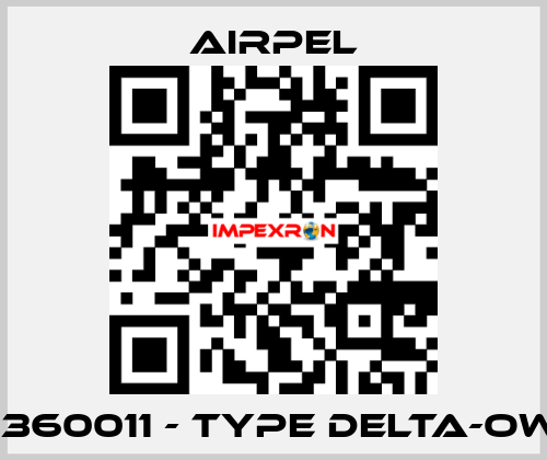 00360011 - Type DELTA-OW/O Airpel