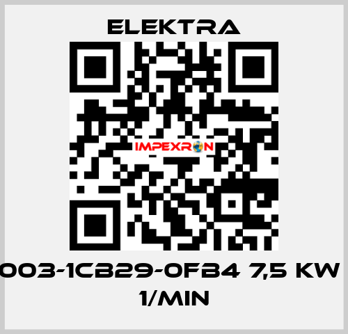 1TZ9003-1CB29-0FB4 7,5 kW 1800 1/min ELEKTRA