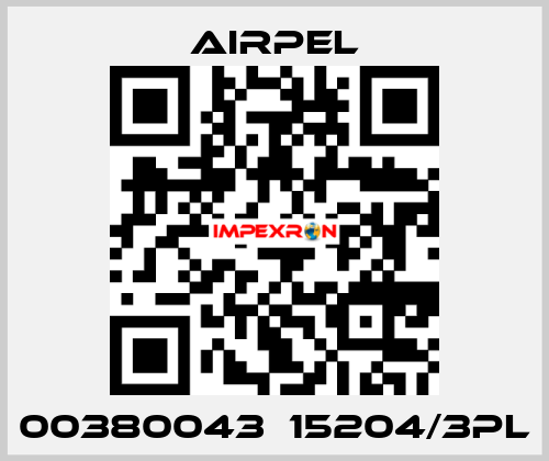 00380043  15204/3PL Airpel