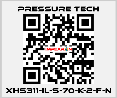 XHS311-IL-S-70-K-2-F-N Pressure Tech