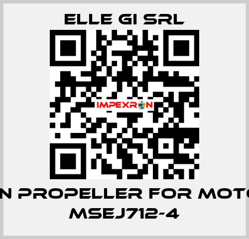 fan propeller for motor MSEJ712-4 ELLE GI SRL