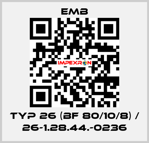 Typ 26 (BF 80/10/8) / 26-1.28.44.-0236 Emb