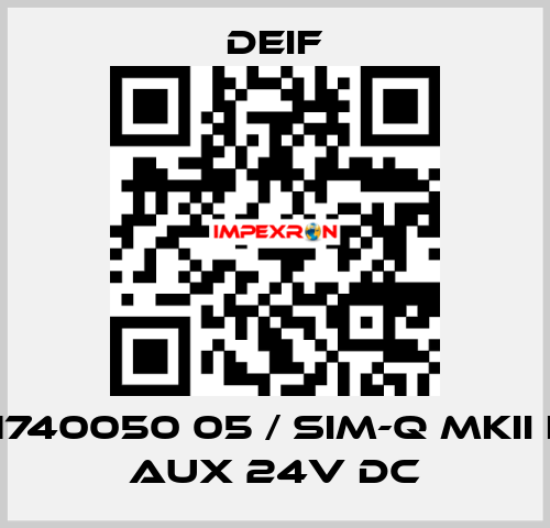 2961740050 05 / SIM-Q MKII LF, V aux 24V DC Deif