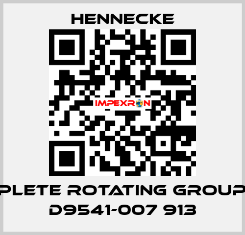 Complete rotating group for D9541-007 913 Hennecke