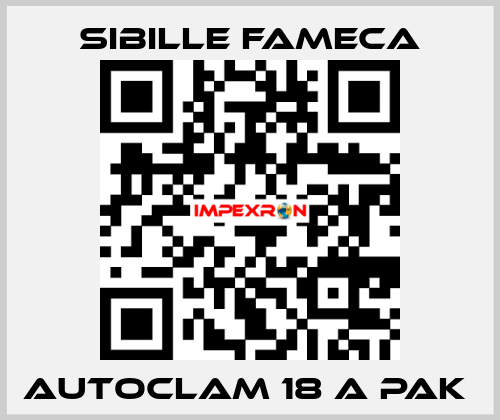 Autoclam 18 A PAK  Sibille Fameca