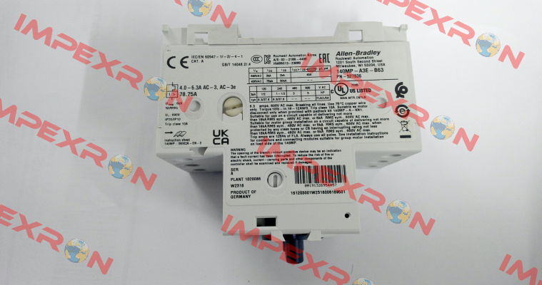 140MP-A3E-B63 Allen Bradley (Rockwell)