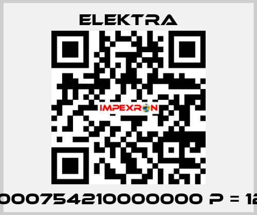 04001000754210000000 P = 120 mm ELEKTRA