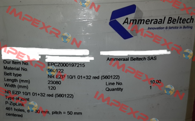 NR EZP 10/1 01+32 rot (560122)  Ammeraal Beltech