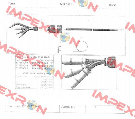 METZ 562 (631356002) Dinse