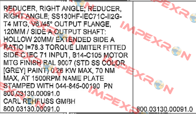 800.03130.00091.0 Carl Rehfuss