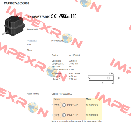 PFA9067A0050008 Ter Tecno Elettrica Ravasi