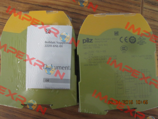 p/n: 750106, Type: PNOZ s6 24VDC 3 n/o 1 n/c Pilz