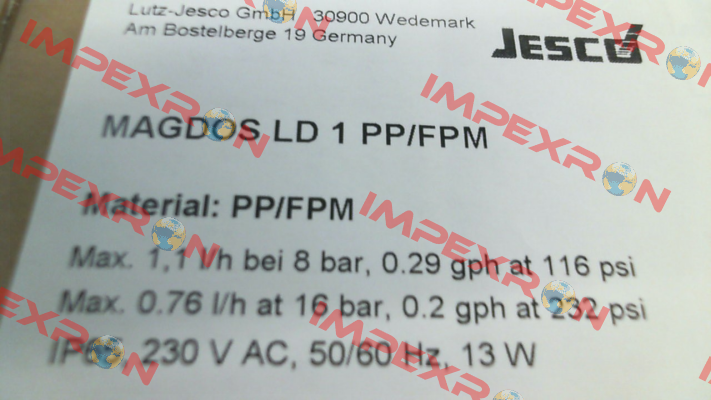 MAGDOS LD 1 PP/FPM (10241016) Jesco