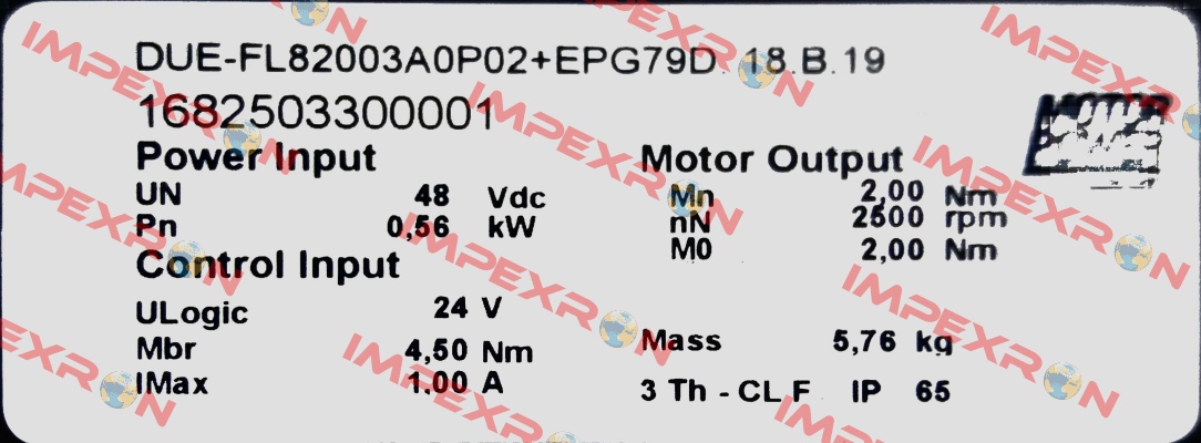 EPG79.2.18.0.0.B.19 N OEM Motor Power